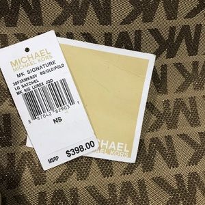 Gold Micheal Kors Purse
